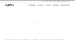 Desktop Screenshot of kroll-heizung.de